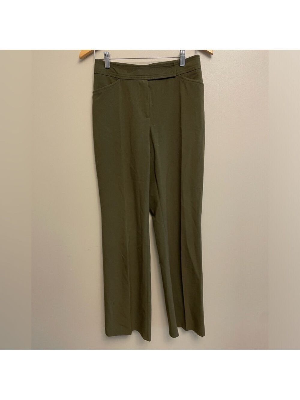 Worthington Petite Olive Green Stretch Pants Size 4